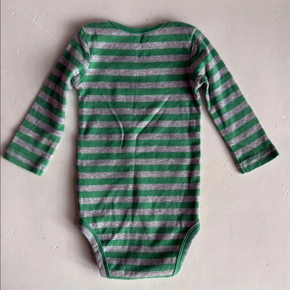 Carter’s Striped Kids One Piece Set - Green and Red Boys 6 Months